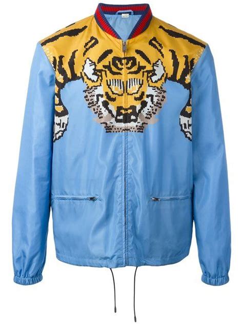 fake gucci tiger windbreaker|Gucci tiger nylon canvas.